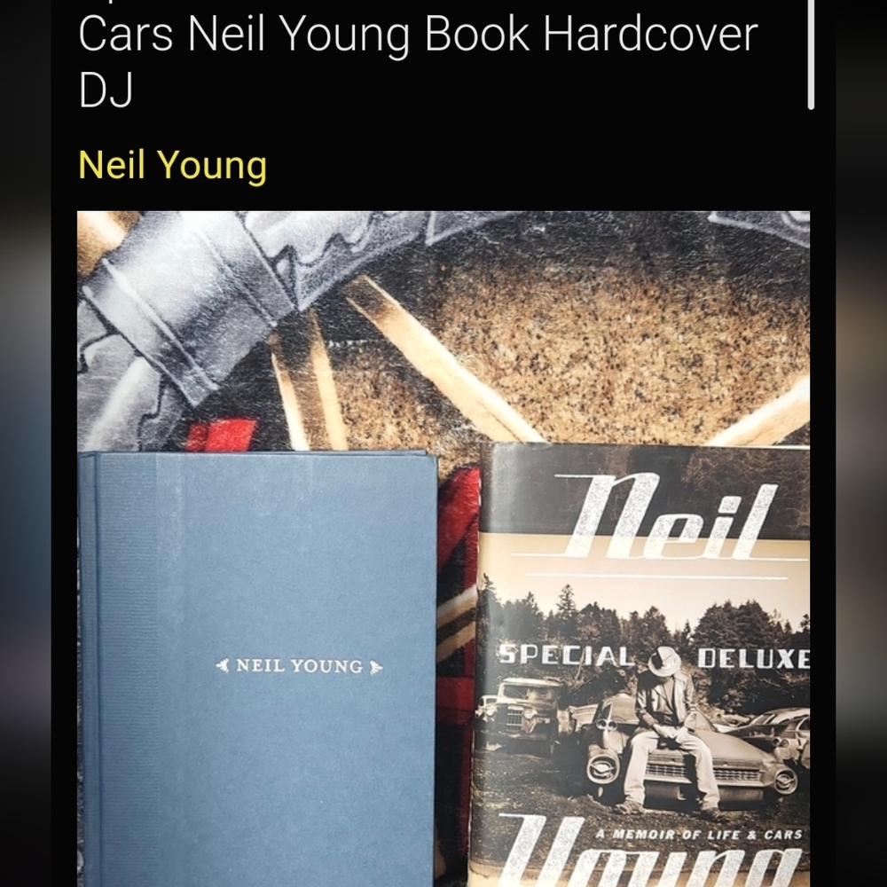 Special Deluxe A Memoir of Life & Cars Neil Young Book Hardcover DJ